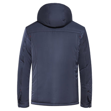 Built-In Thermometer Camel Hair Ultra-Warm Insulated Puffer Jacket
